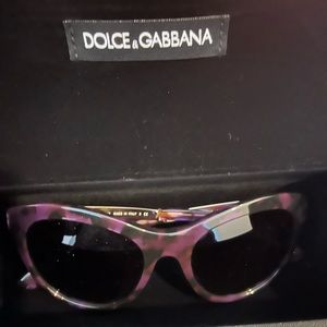 Dolce & Gabbana sunglasses purple tortoise color